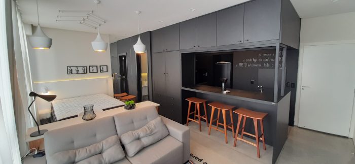 V012 – Loft mobiliado