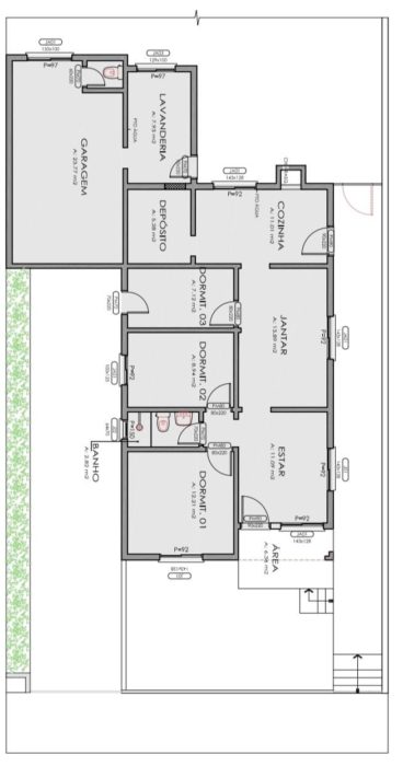 V5050 – Casa 03 dormitórios São Cristóvão